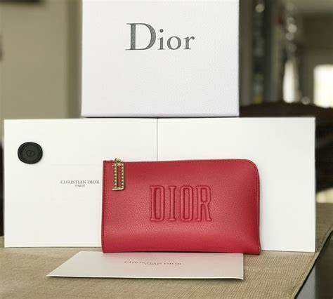 dior red makeup pouch|Dior makeup gift with purchase.